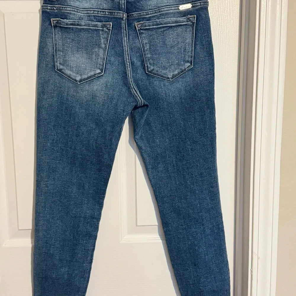 Distressed Hem Skinny Jeans - Picture 3 of 6